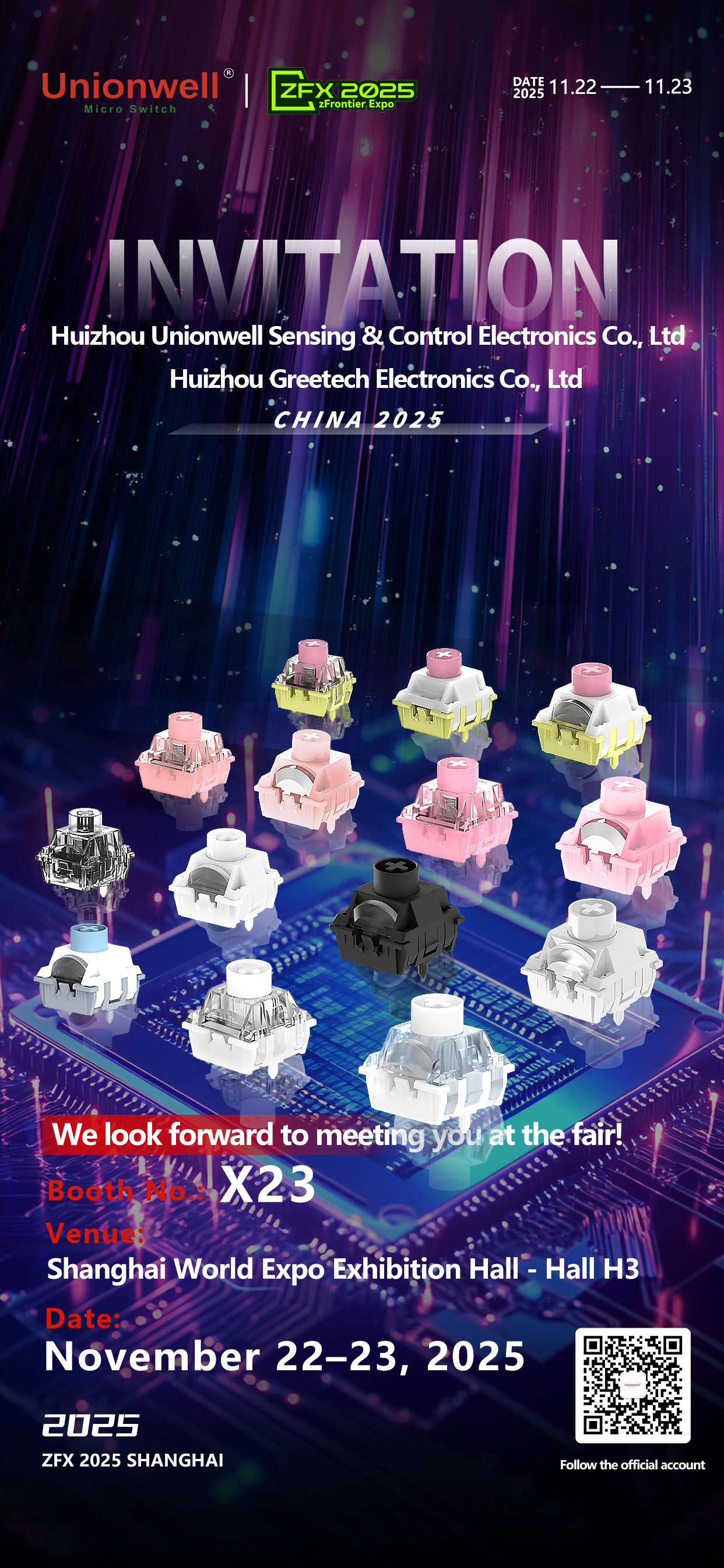 Unionwell Tistiednek Kordjalment għal ZFX 2025 Shanghai Digital Entertainment Expo