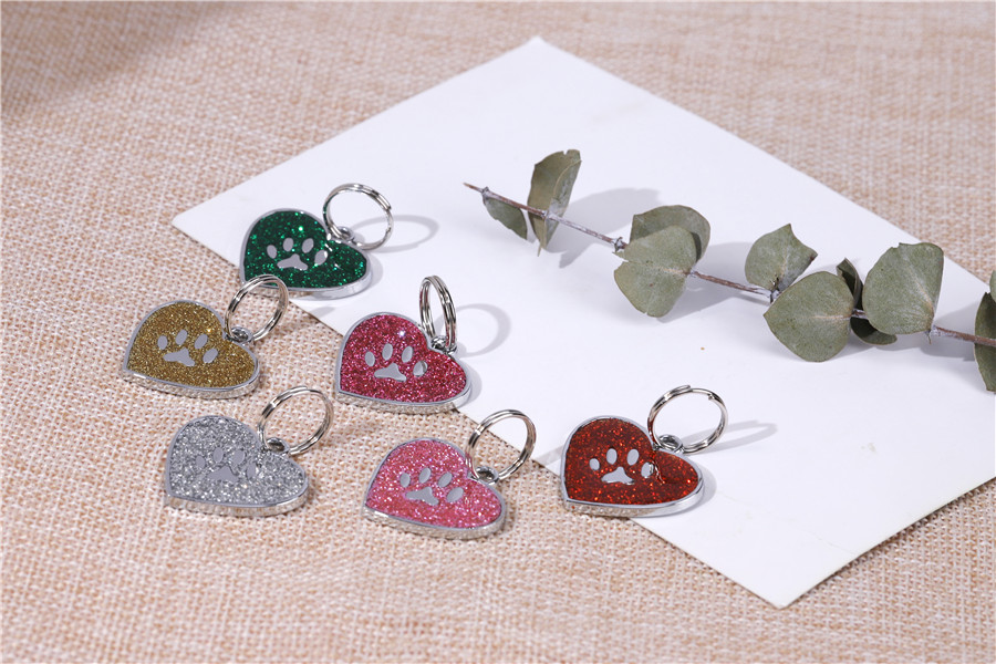 Unique Paw Print Design Dog Tags Stylish and Durable