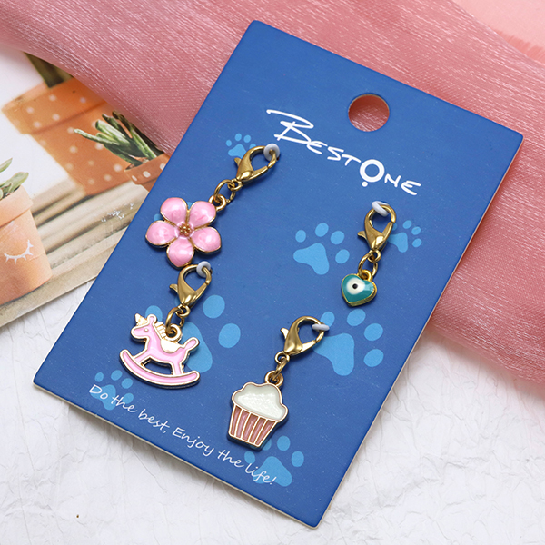 Adorable Pet Collar Charms: A Collection of Cute and Magic Themed Elements
