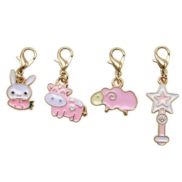 Adorable Pet Collar Charms: A Collection of Cute and Magic Themed Elements