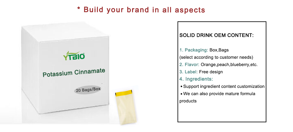 boisson au cinnamate de potassium