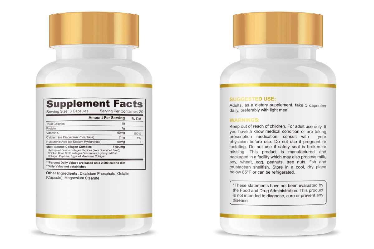 Collagen Vitamin C capsules