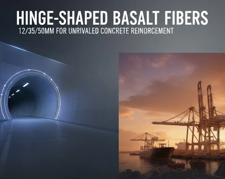 New type of concrete reinforcing material: 12/35/50-millimeter hinge-shaped basalt fibers achieve industrial application