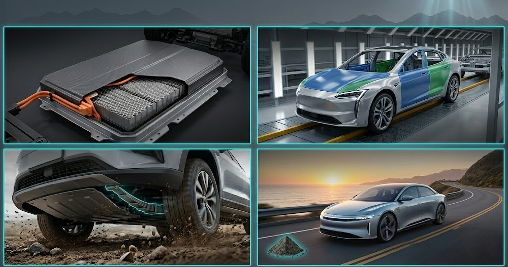 Basalt Fiber: A Dual Engine for Lightweighting and Safety in New Energy Vehicles