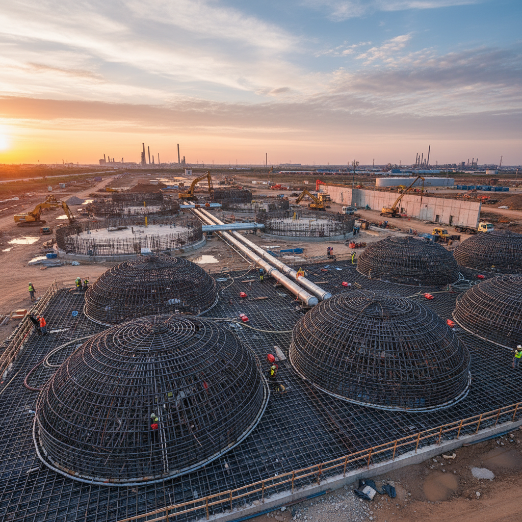 Foundation Rebar For Chemical Pipelines & Storage Tanks