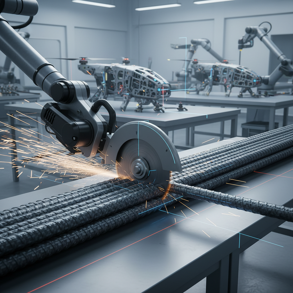 Cutting Rebar For Explosion-Proof UAV/Drone Fuselages & Propeller Blades
