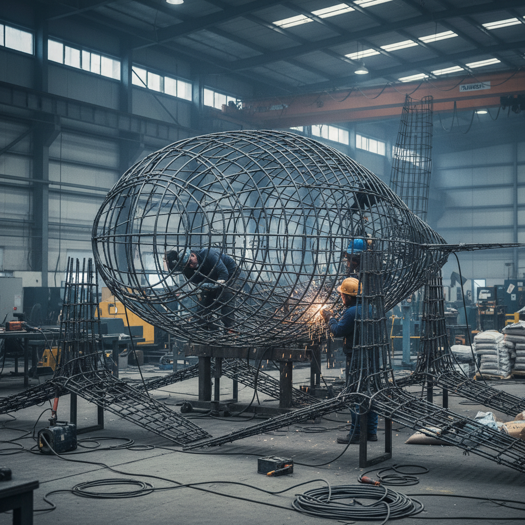 Rebar Installation For Explosion-Proof UAV/Drone Fuselages & Propeller Blades