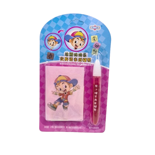 Eatable Wafer Paper With Liquid Candy Pen And Eatable Tatoo