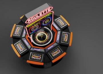 Professional G5 8 Player Jackpot Roulette Machine