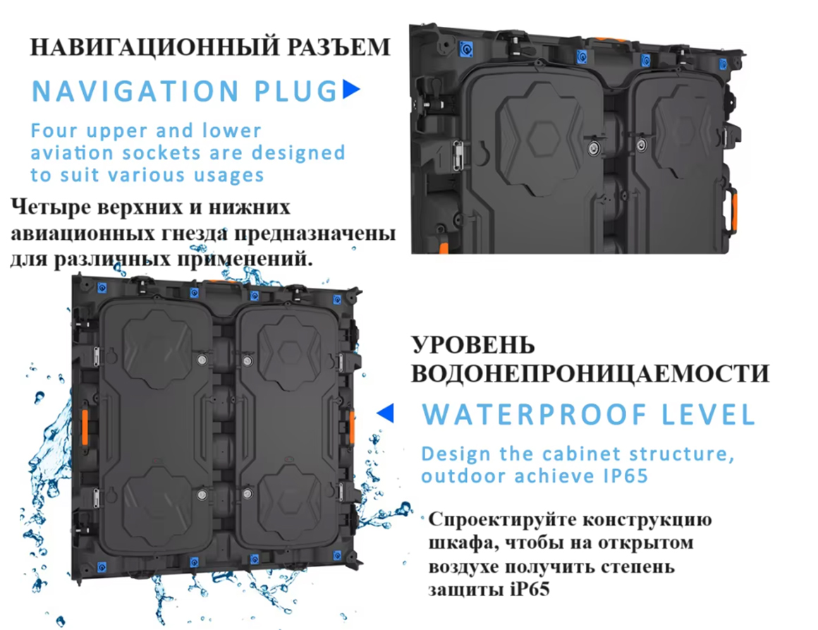 Популярная Светодиодная Видеостена С Литым Алюминиевым Корпусом 960960 мм (5)p6z