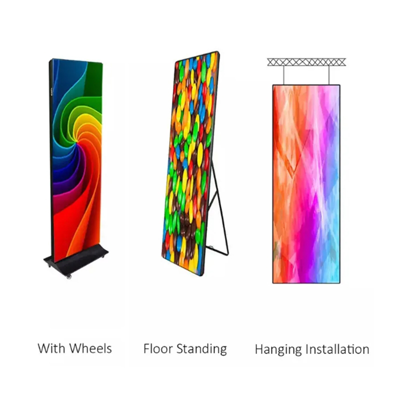 Floor Standing Advertising Poster Led Screen HD full color remove P2.5 led poster display of shopping mall (3).jpg