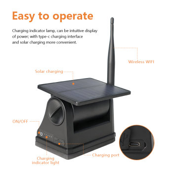 ZY-WA3 Solar-Powered WiFi Security Camera