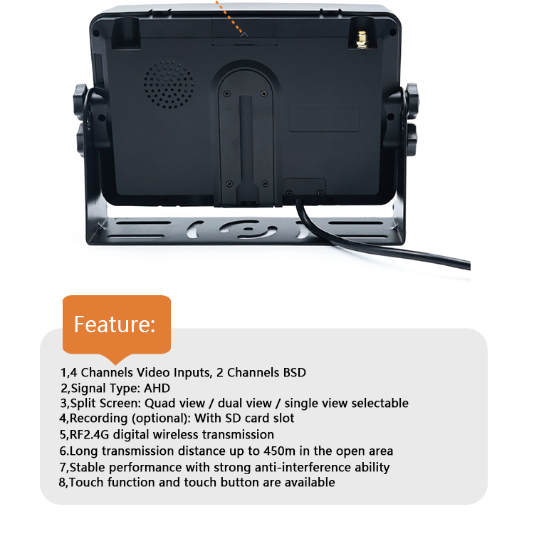 7-inch truck monitor with night vision（1）
