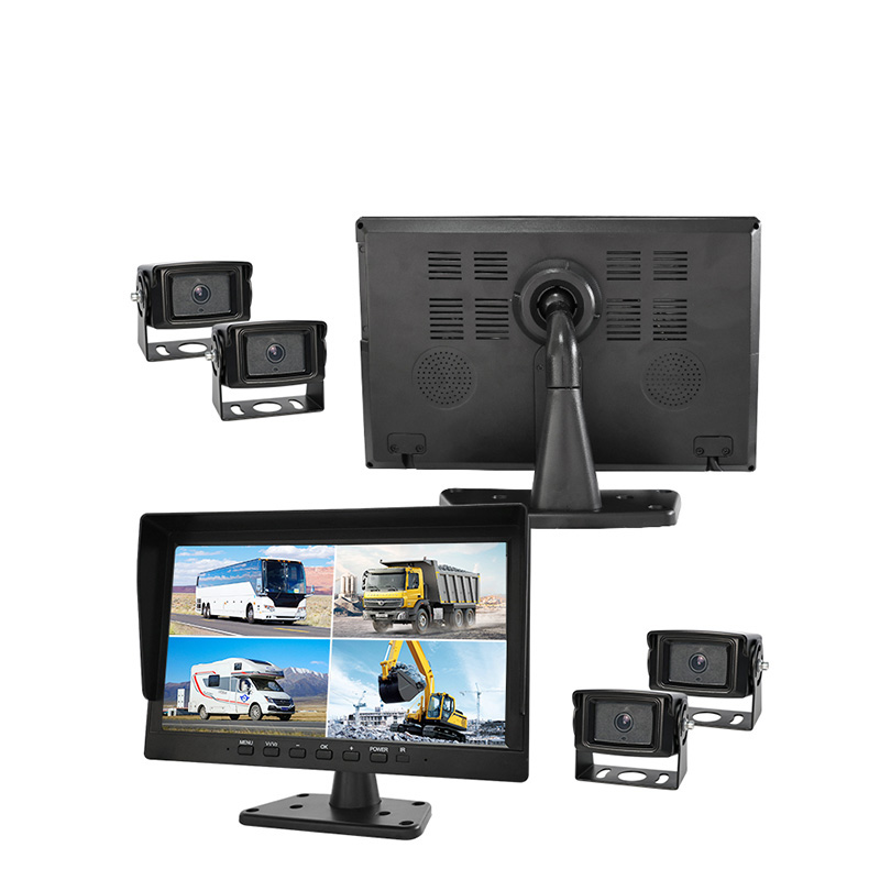 K1015 10-Zoll-4-Kanal-Quad-Monitor-Set, System zur Erkennung toter Winkel