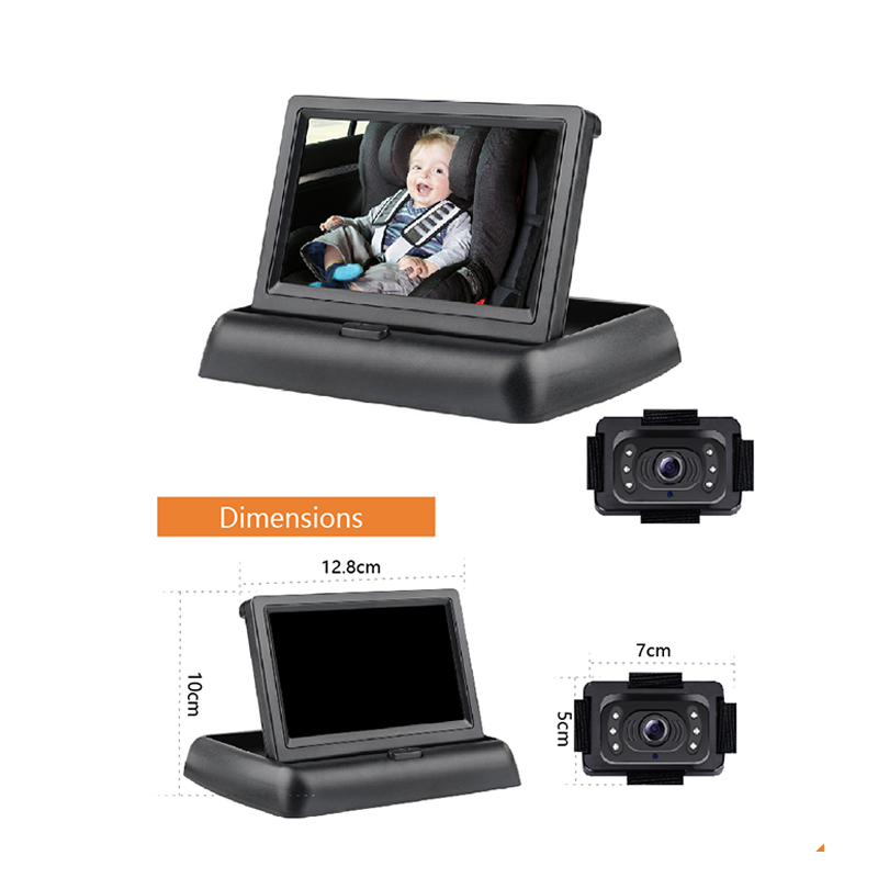 MB4308 4,3-Zoll-Babyphone im Auto mit Nachtsicht