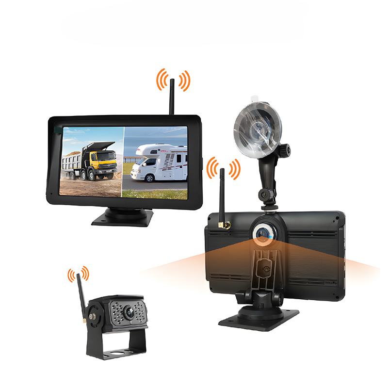 W788 7-Zoll-Digital-Funkkamerasystem Drahtlose Auto-Rückfahrmonitore Kameras und Kits