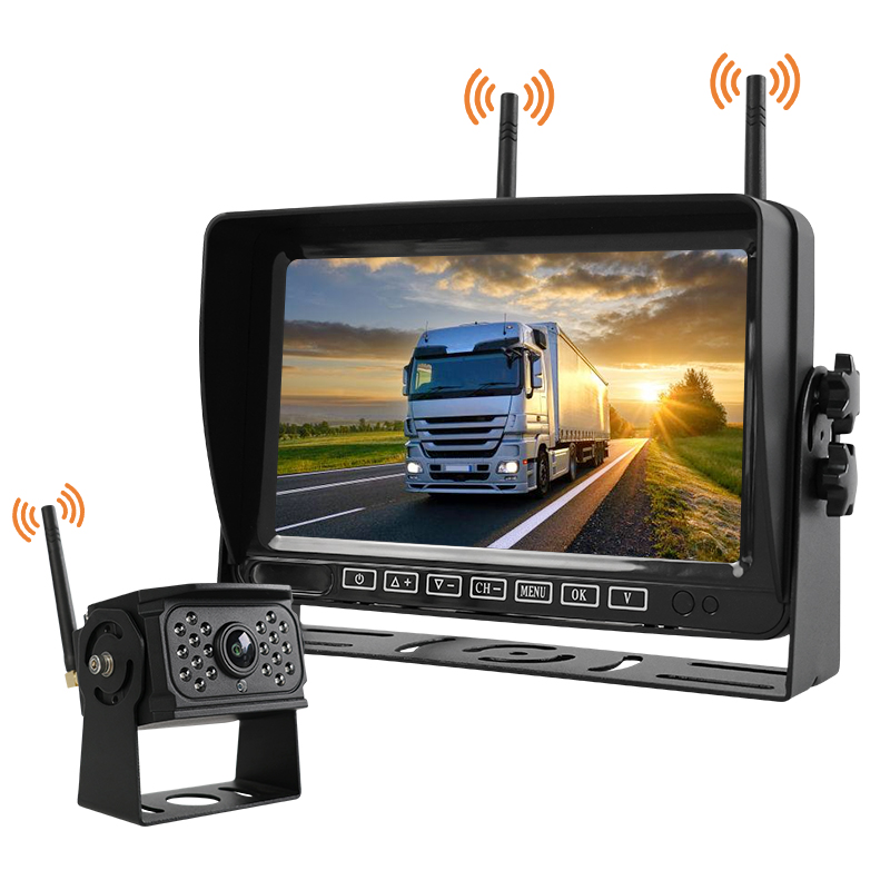 ZY-W741 7-Zoll-Digital-Wireless-Rückfahrkamera-Kit für HEAVY-DUTY-Nachtsichtkamerasystem