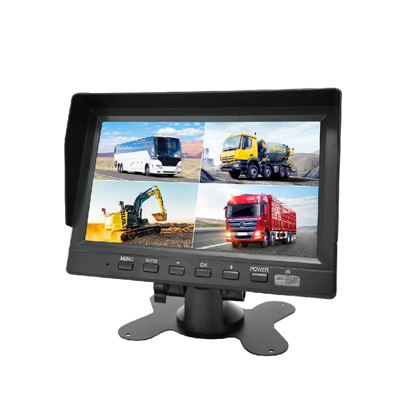 M709F 1024 * 600 Auto-Bildschirm-Fernseher 7-Zoll-Quad-Screen-AV-Monitor