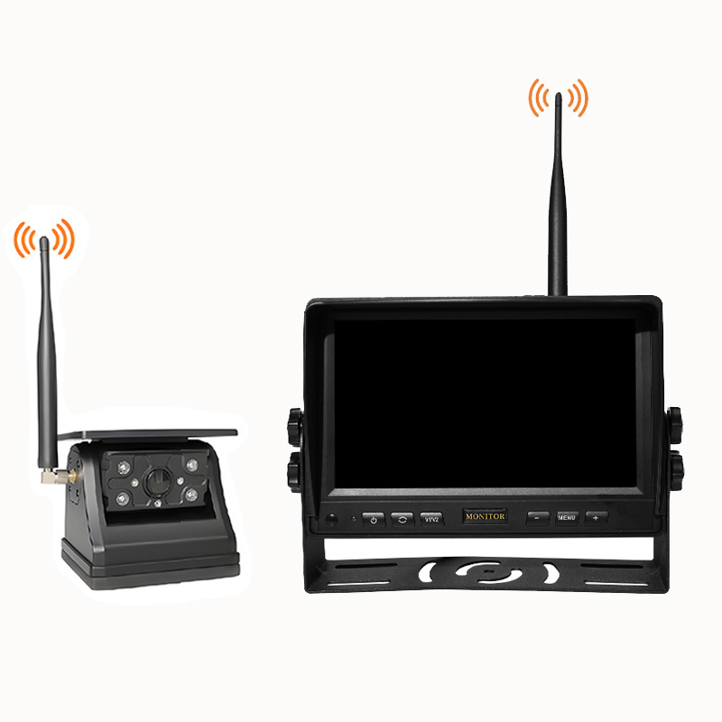 ZY-W713 Sistema di telecamere solari wireless da 7 pollici Monitor LCD HD 1080P da 7 pollici