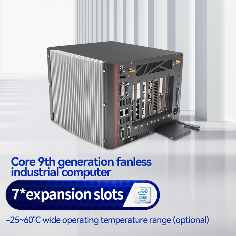 SINSMART Intel®C246 yonga seti Core 9th I3/I5/I7 fanless PC endüstriyel bilgisayar 128G 8USB