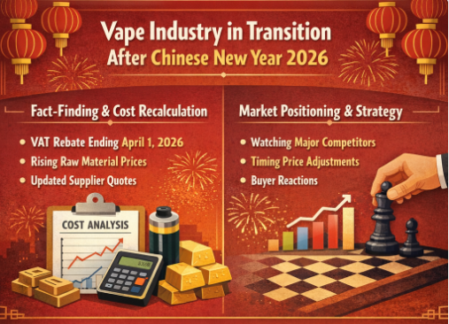 ¿Por qué la industria del vapeo parece estar tranquila después del Año Nuevo Chino de 2026?