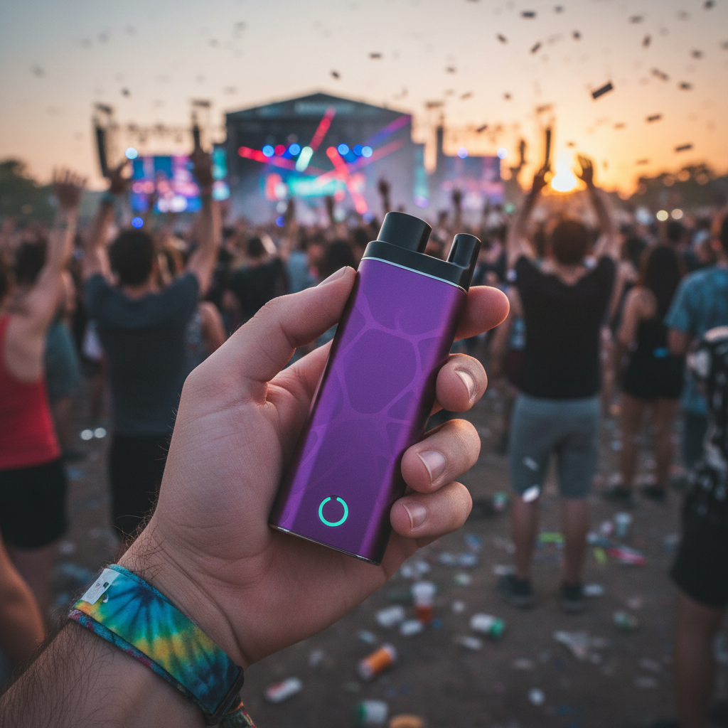 Dry Herb Vaporizer For Concerts And Large Music Events