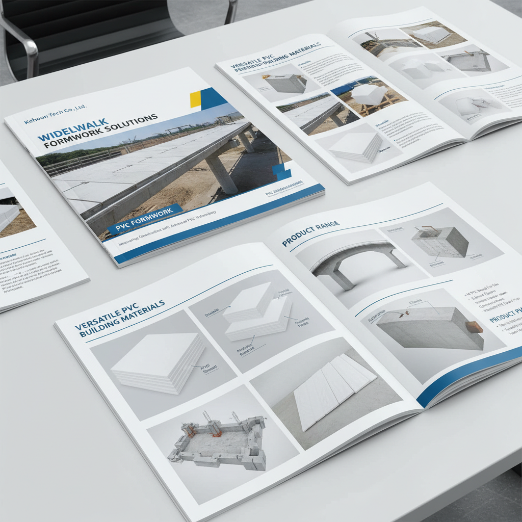 Widewalk formwork catalogue