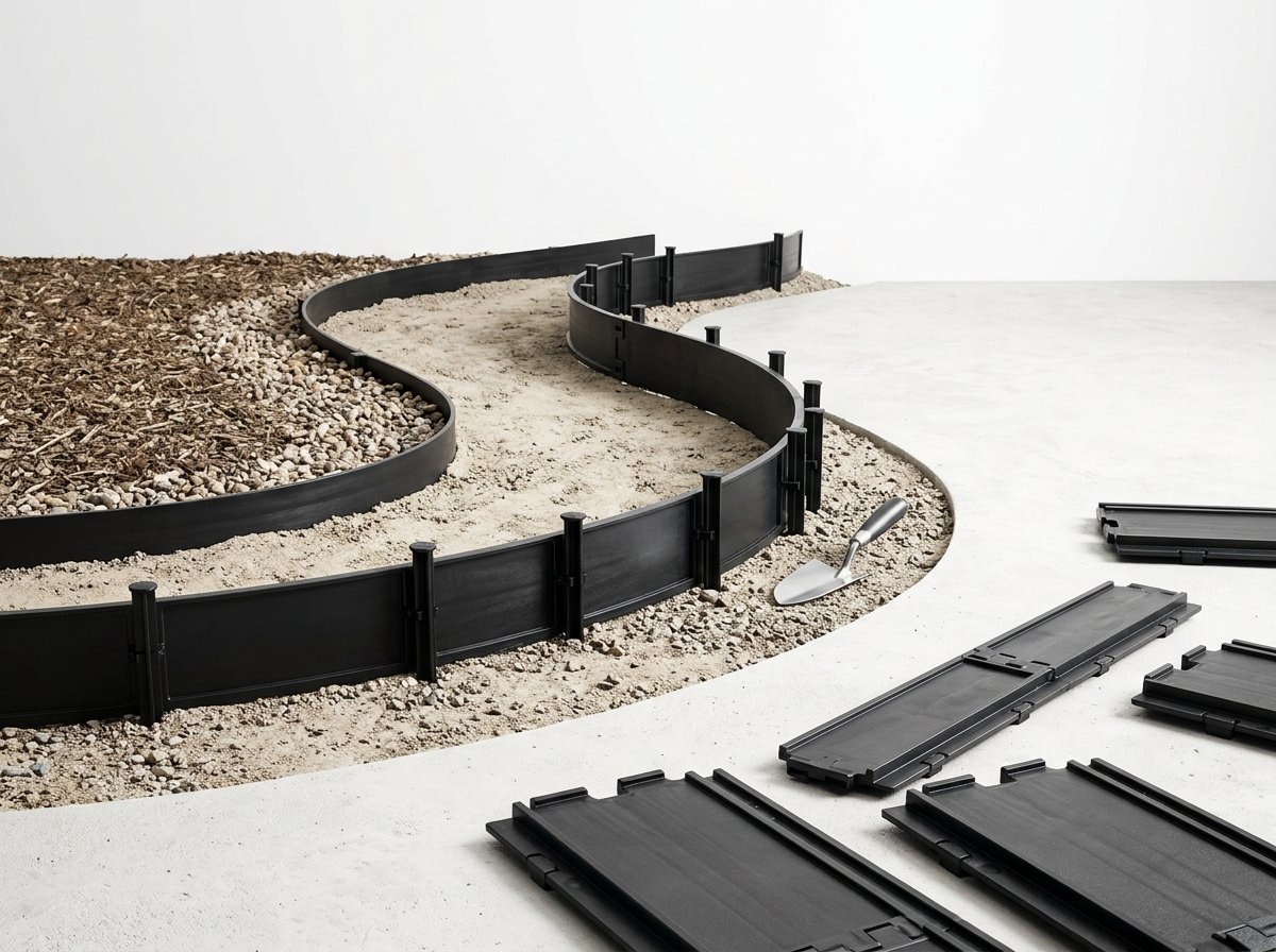 How to Install Landscape Flexible Formwork for Curved Garden Edges