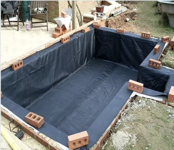Black Green Blue HDPE Geomembrane DPM Damp Proof Membrane Roll for Building Foundation Damp Proof Fish Pond
