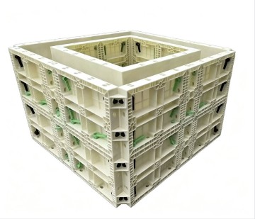 Cheap 100s Reusable Adjustable Plastic Column Formwork Concrete Pillar Mould Panel System for Construction
