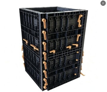 Reusable Concrete Form Pillar Mould Plastic Construction Formwork for Concrete