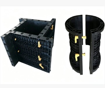 Plastic reusable formwork for pillar column