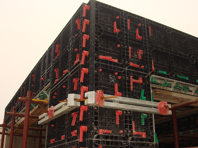 ABS plastic formwork construction site