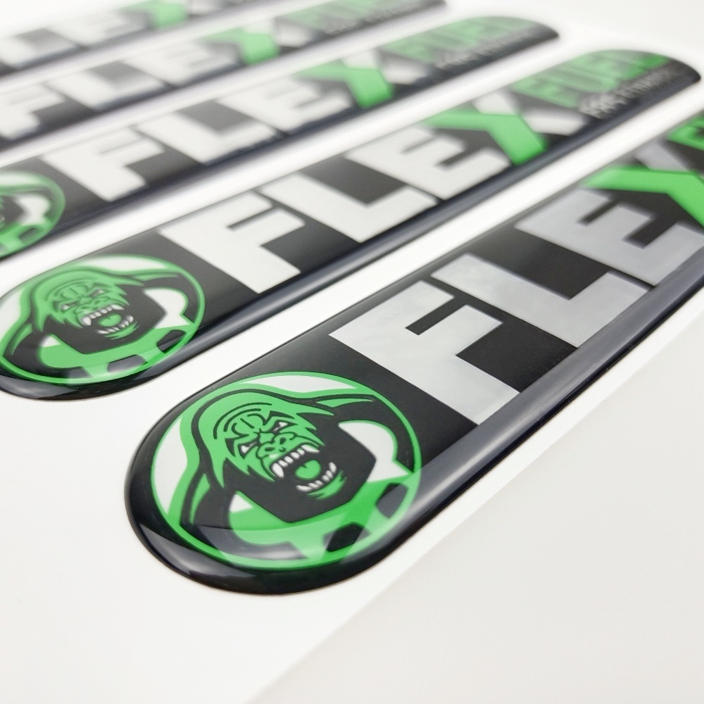 Silver paper 3d dome sticker (main)