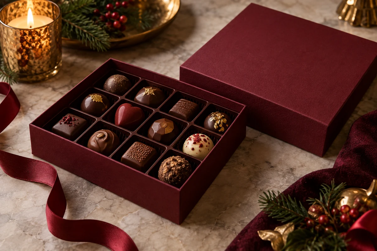 Coffret cadeau d'assortiment de chocolats