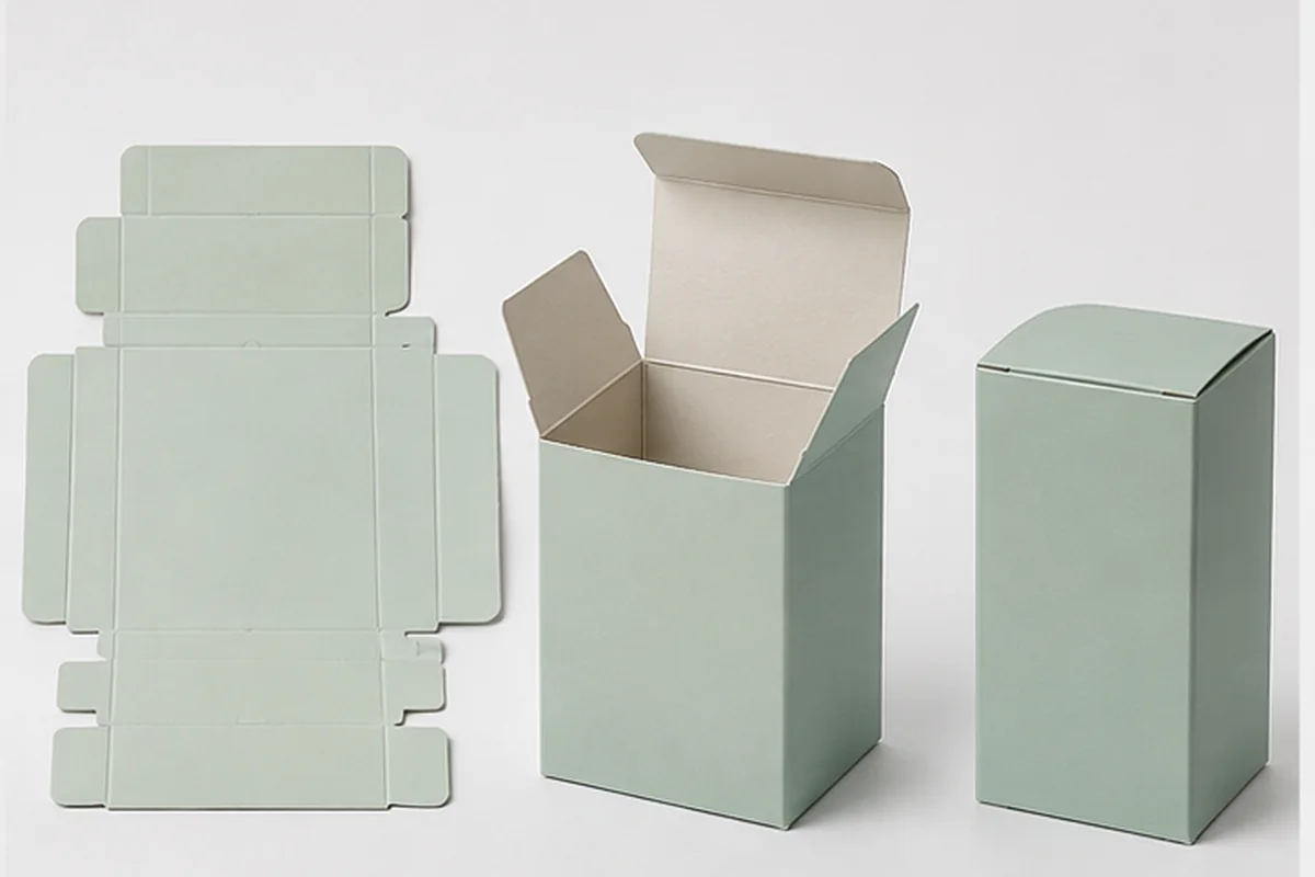 ¿Qué es una caja de cartón plegable?
