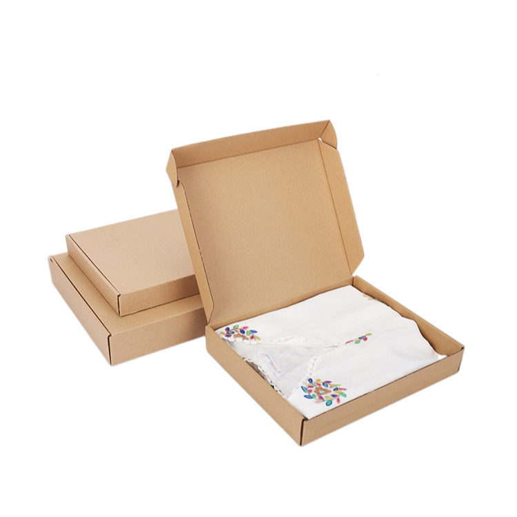 Eco friendly Custom Logo Kraft Corrugated Paper Mailer Packaging Box