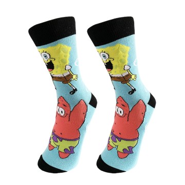 Mens Funny Pattern Dress Socks Crazy Design Cotton Socks Novelty Gifts for Women <br/>W007