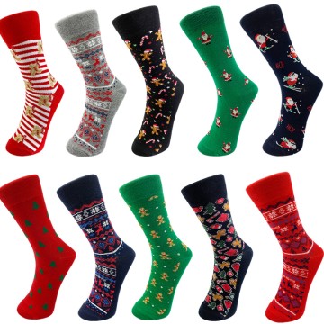 Mens Funny Pattern Dress Socks Crazy Design Cotton Socks Novelty Gifts for Women <br/>W006