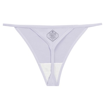 Women Sexy Thong  Seamless No Show Cotton Breathable G-String Thong Panties <br/>8804