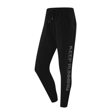Breathable Women Bush Pants With Big Pockets Custom Drawstrings High Waist Women Sweatpants <br/>112