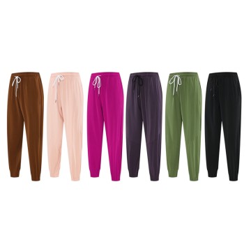 Women's Casual Loose Wide Leg Pants Sweatpants Comfy Middle Waisted Sports Athletic Lounge Pants with Pockets <br/>129