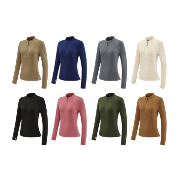 Women's Clothings Long Sleeve Top Round Neck Sportswear Yoga Fitness Women Shirt <br/>309