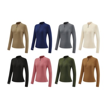 Women's Clothings Long Sleeve Top Round Neck Sportswear Yoga Fitness Women Shirt <br/>309