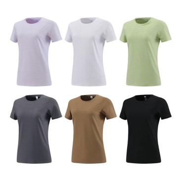 Women's Dry Fit Tech Stretch Short-Sleeve Crew Neck Athletic T-Shirt <br/>2118