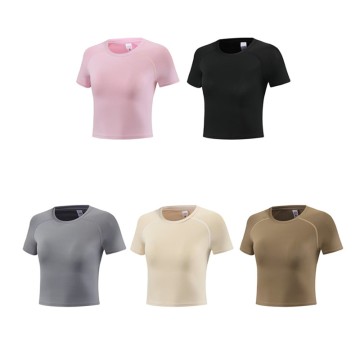Women's Short Sleeve Sports T-Shirt Quick Dry Running Workout Athletic Tee Top <br/>2020