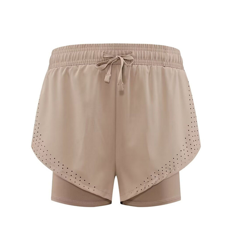 Falda deportiva de golf para mujer, pantalones cortos deportivos de color caramelo 06.jpg