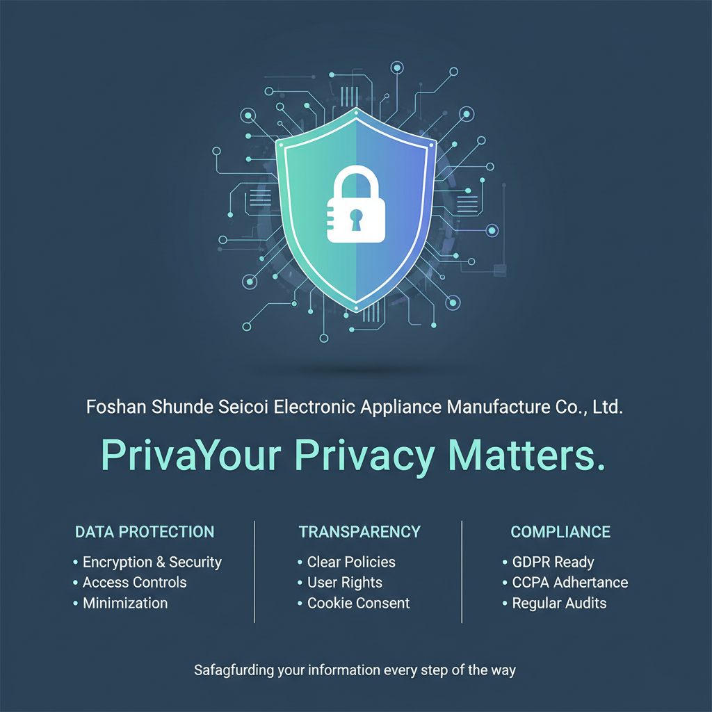 Foshan Shunde Seicoi Electronic Appliance Manufacture Co., Ltd., Privacy Policy