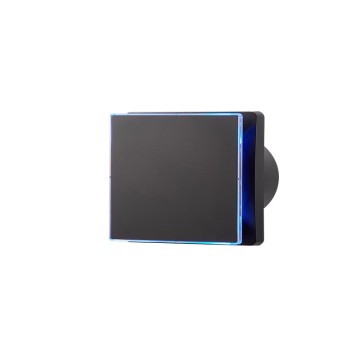 Bathroom extractor fan with humidity sensor + overrun timer and LED backlighting