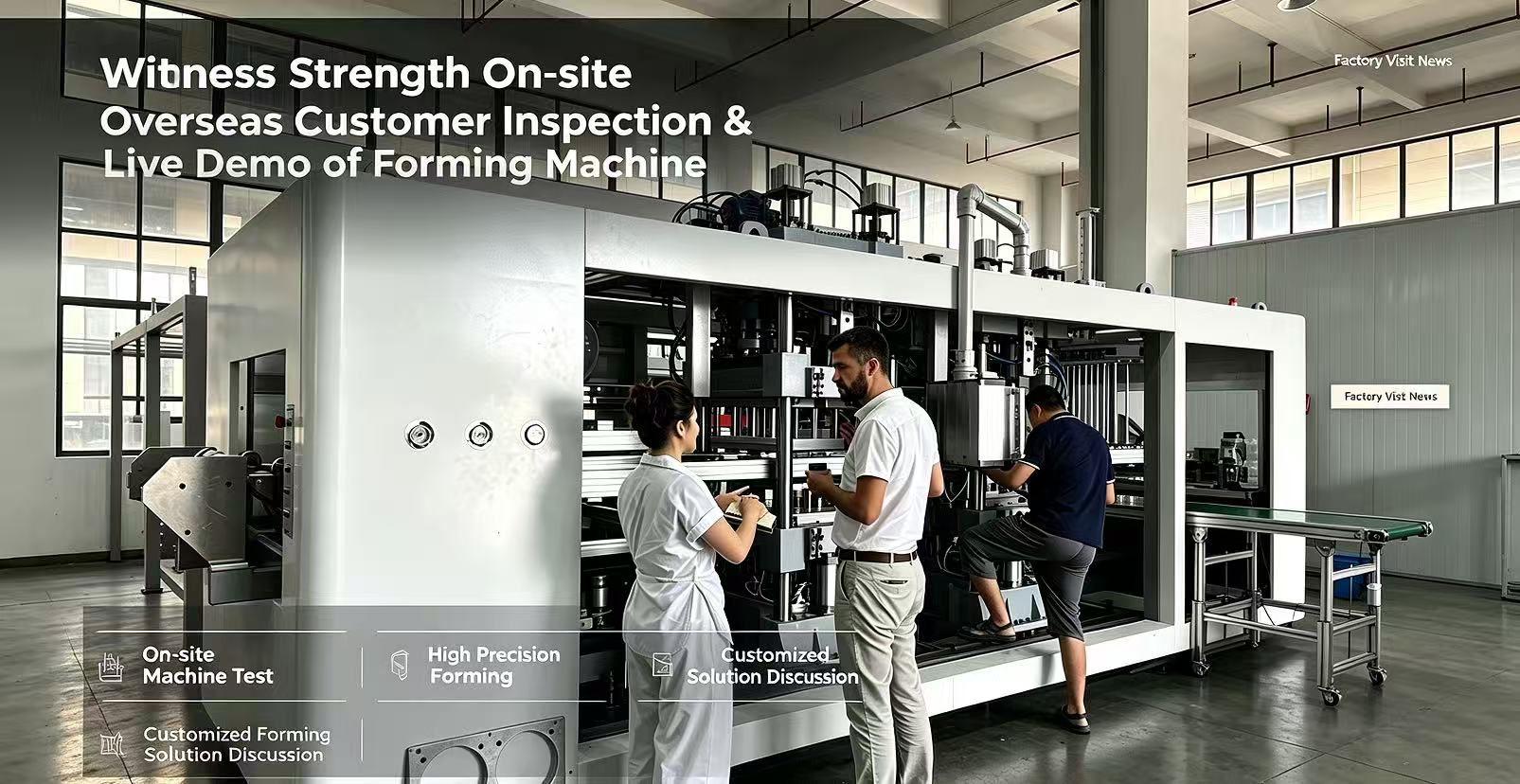 Witness Strength On-site | Overseas Customer Inspection & Live Demo of Forming Machine
